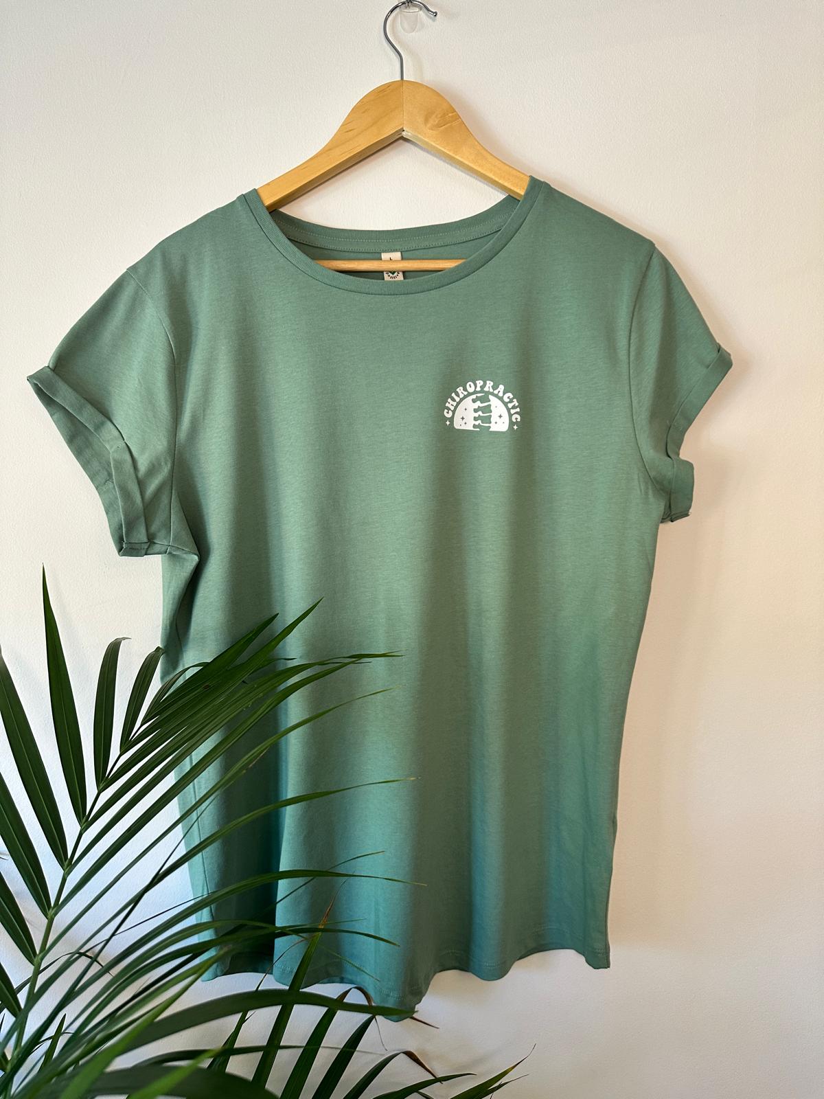 It's a good day to get adjusted Womens fittted T-shirt (Sage Green)
