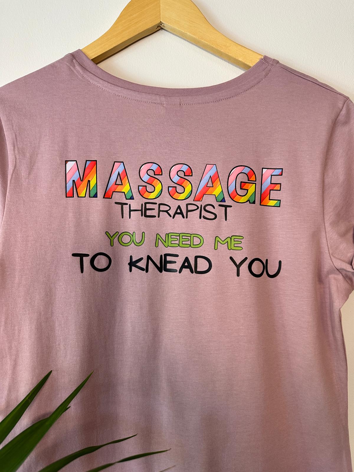 'You need me to knead you' Women fitted T-shirt (Miami Pink)